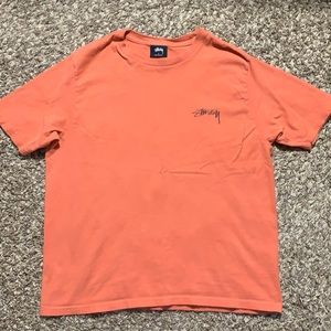 Stussy Orange Logo tee